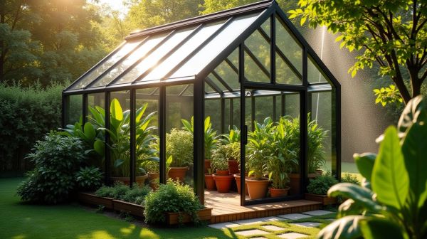 Choisir une serre en verre trempé pour votre jardin
